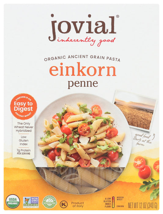 Pasta, Einkorn, Penne Rigate, White, Organic