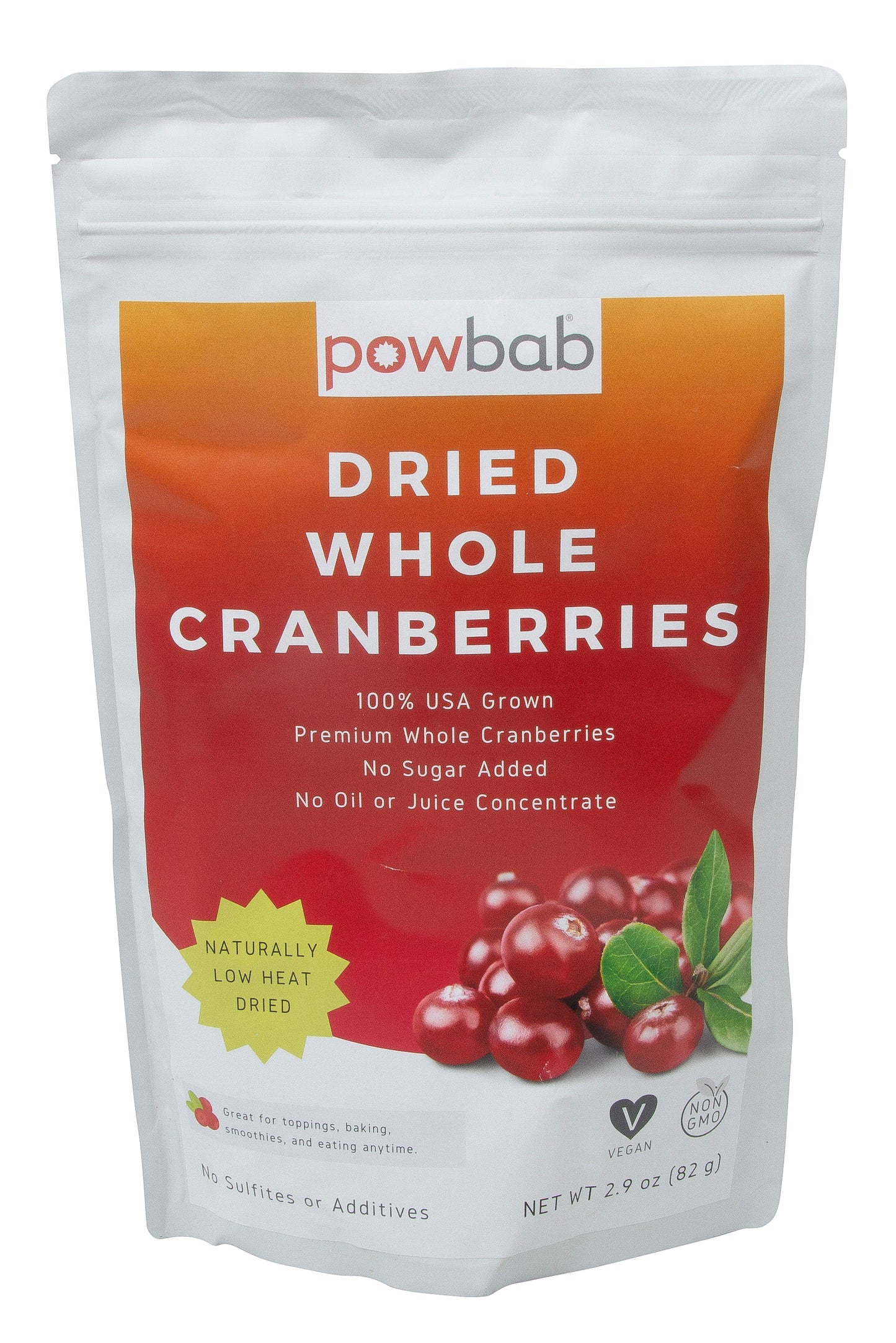Cranberries Whole, Dried, Unsweetened