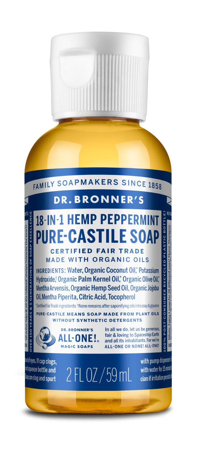 Peppermint Castile Liquid Soap, Organic