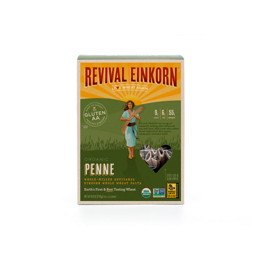 Pasta, Einkorn, Whole Wheat, Penne, Organic