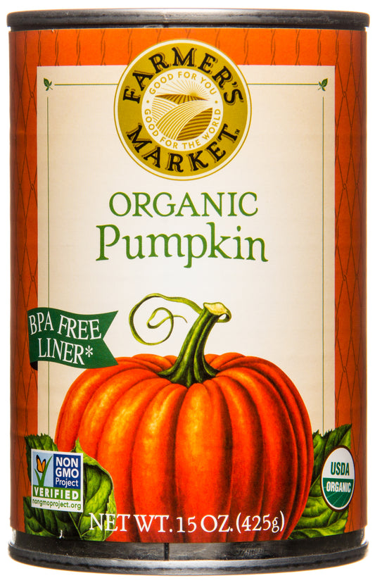 Pumpkin, Canned, Organic
