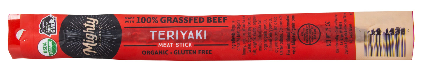 Mighty Beef Stick, Teriyaki, Organic