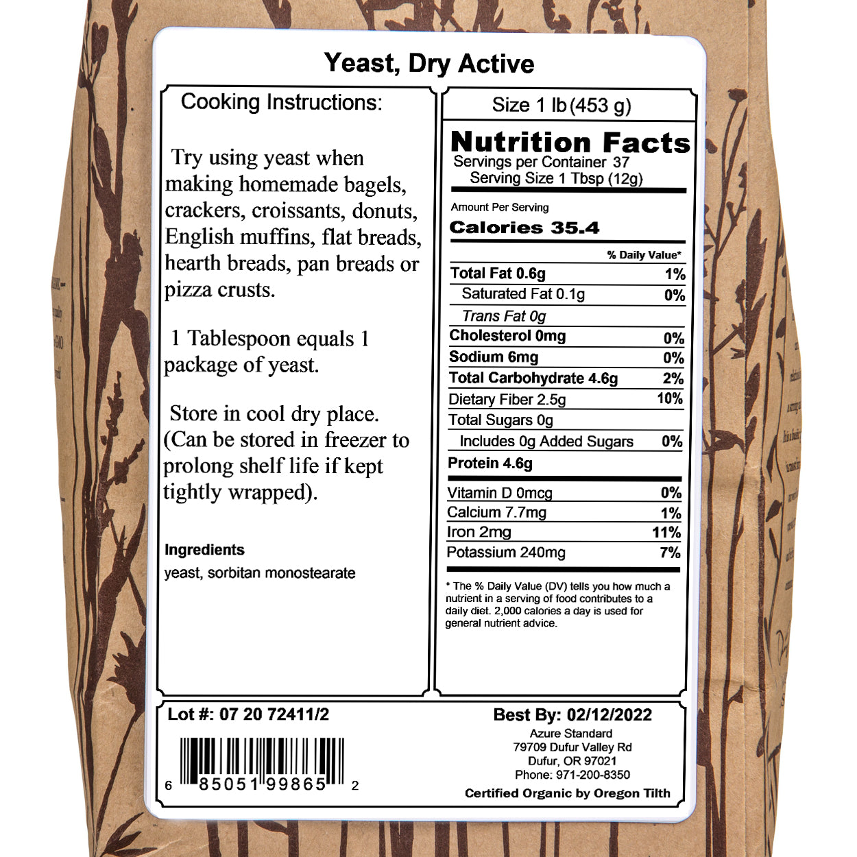 Yeast, Dry Active