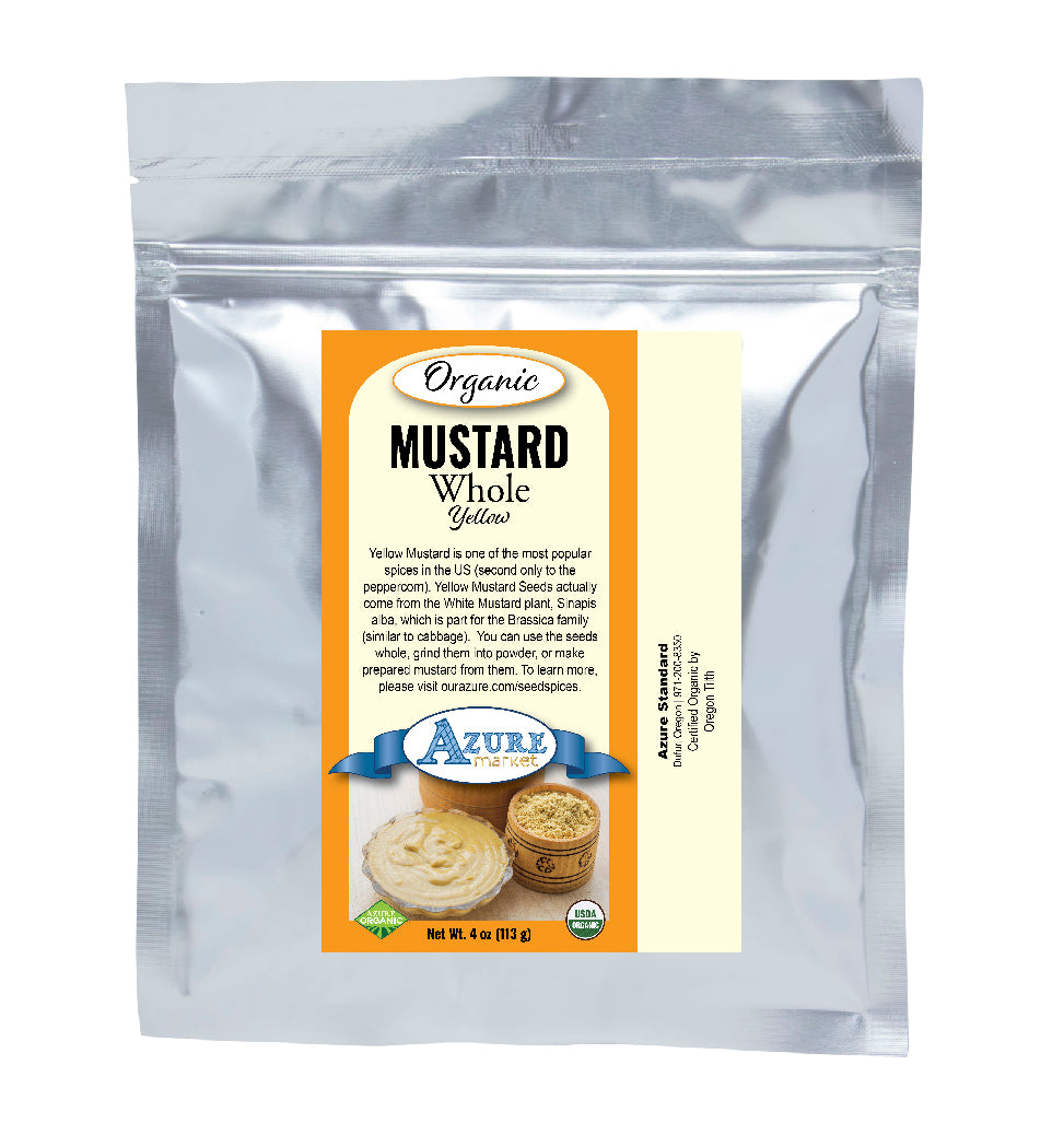 Mustard Seeds, Whole, Yellow, Organic