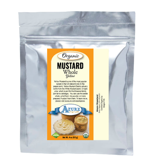 Mustard Seeds, Whole, Yellow, Organic