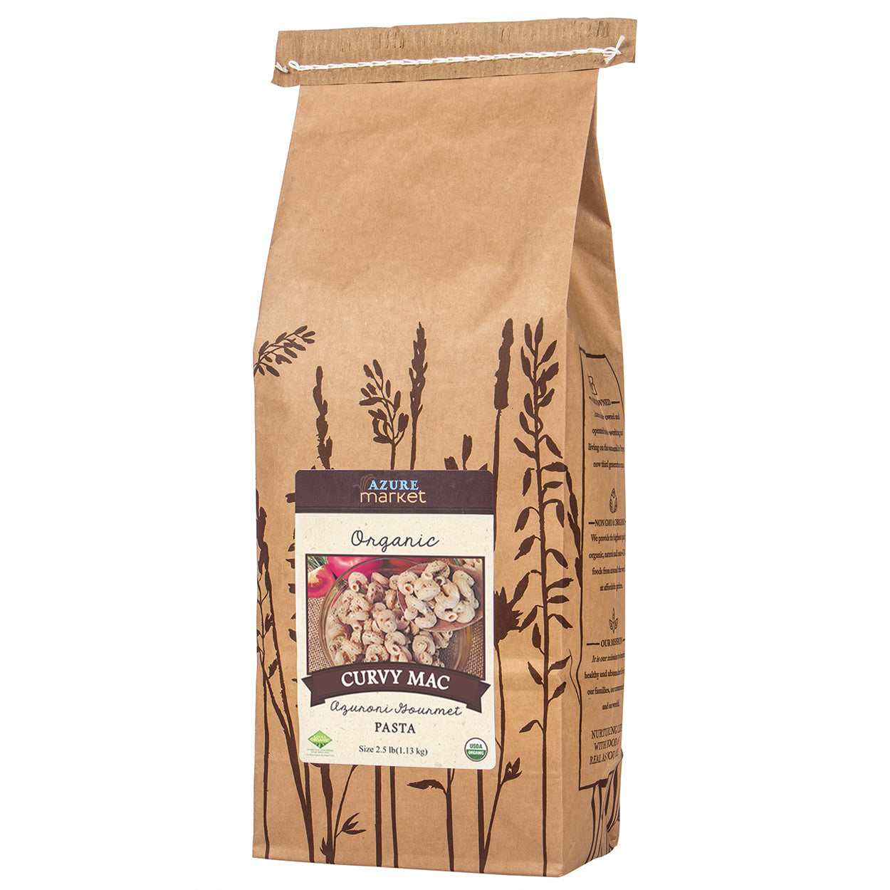 Curvy Mac Azuroni Gourmet Pasta, Organic