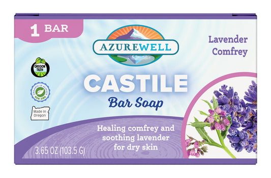 Castile Bar Soap, Lavender & Comfrey, Organic