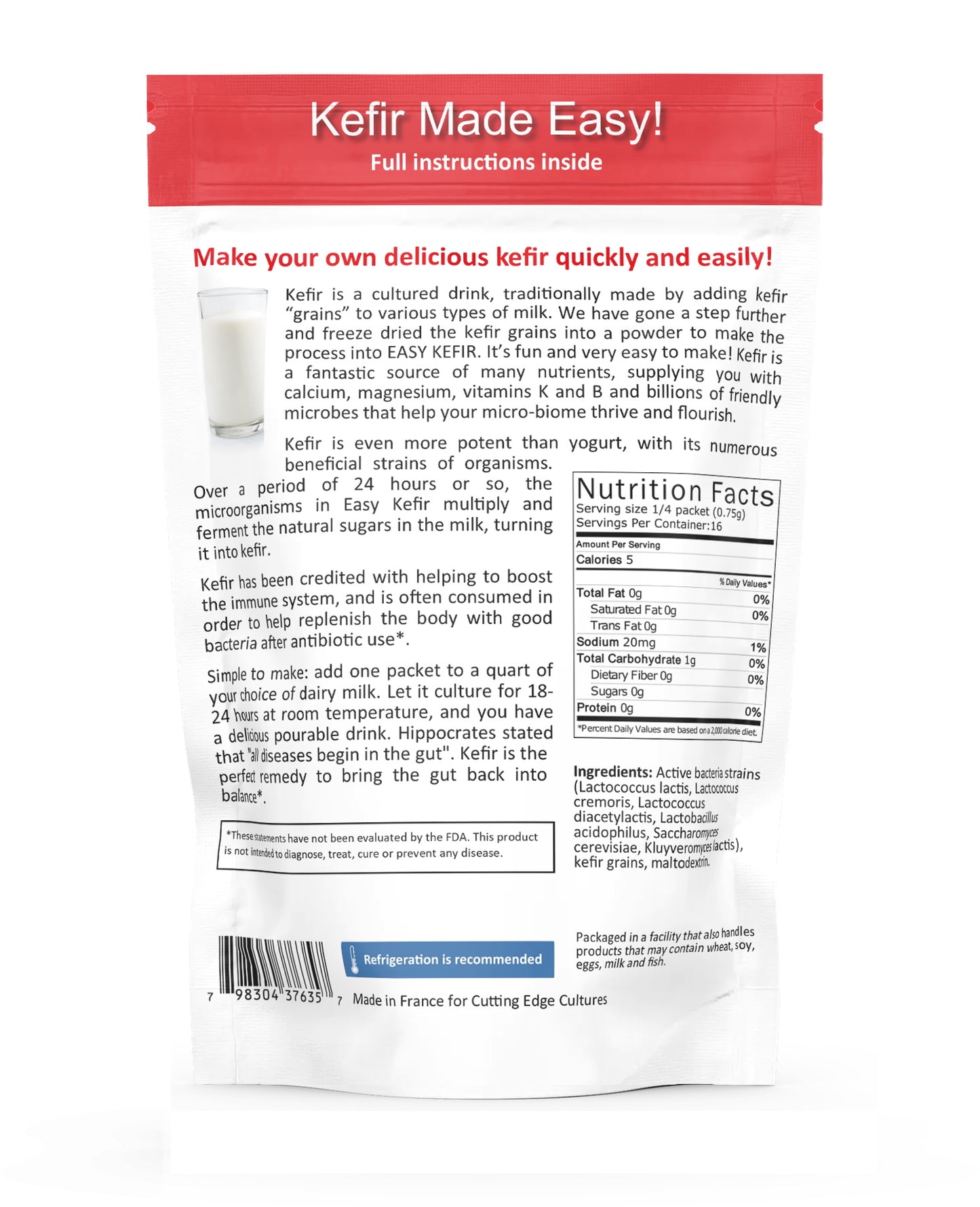 Easy Kefir, Starter