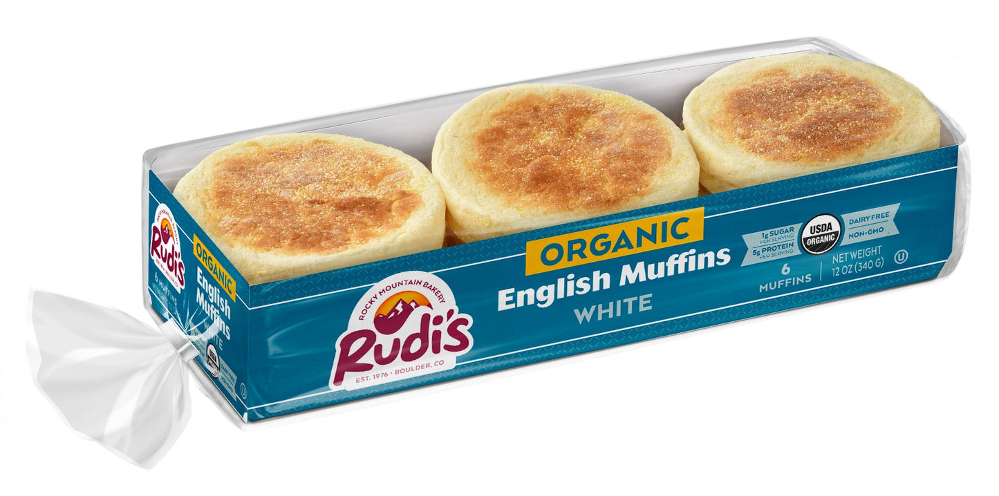 White English Muffins, Frozen, Organic