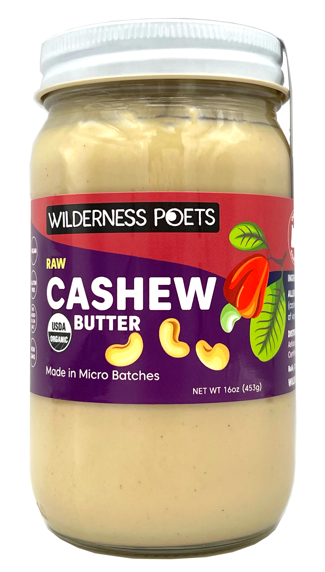 Cashew Butter, Raw, Organic