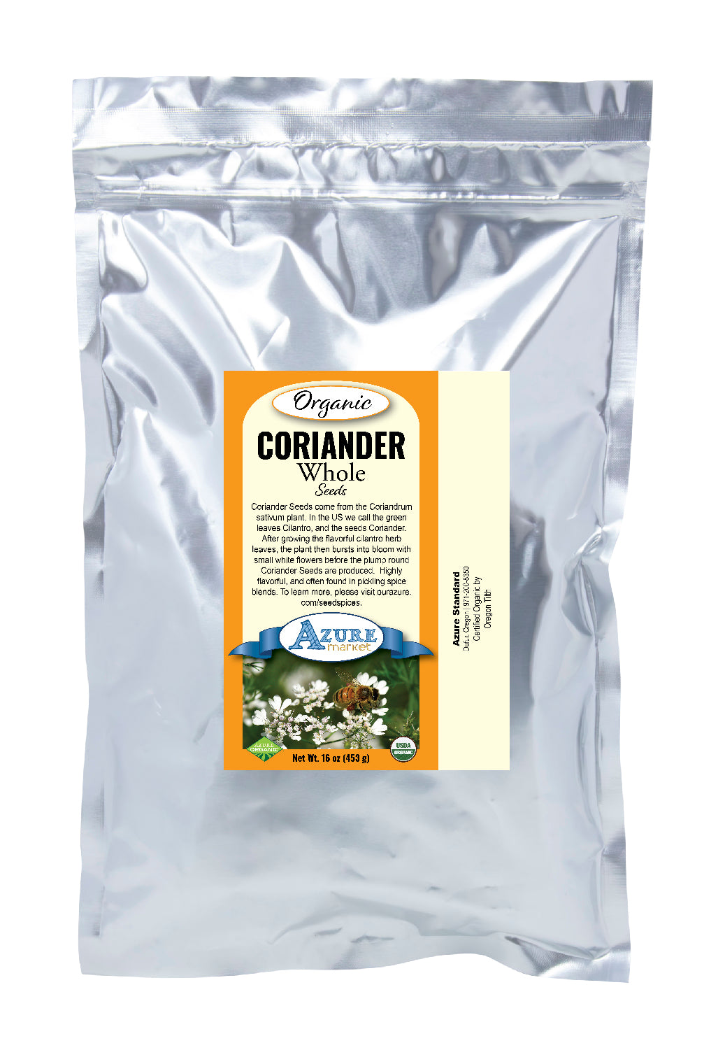 Coriander Seeds, Whole, Organic