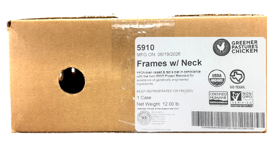 Chicken, Bones & Frames, Frozen, Regenerative Organic Certified, Random Weight