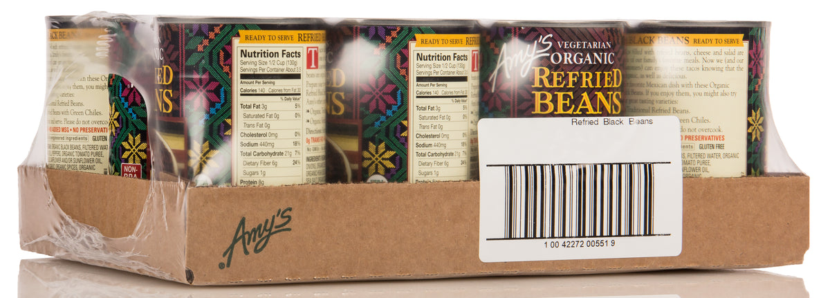 Refried Black Beans, Organic