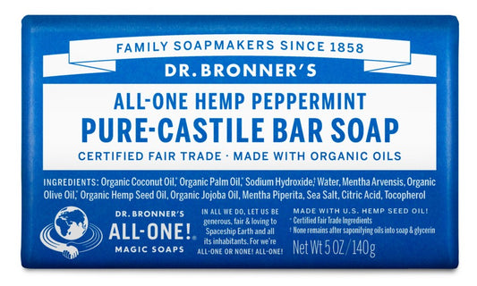 Hemp Peppermint Pure Castile Soap, Organic