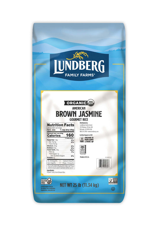 Rice, Jasmine Brown, Organic, Gluten Free
