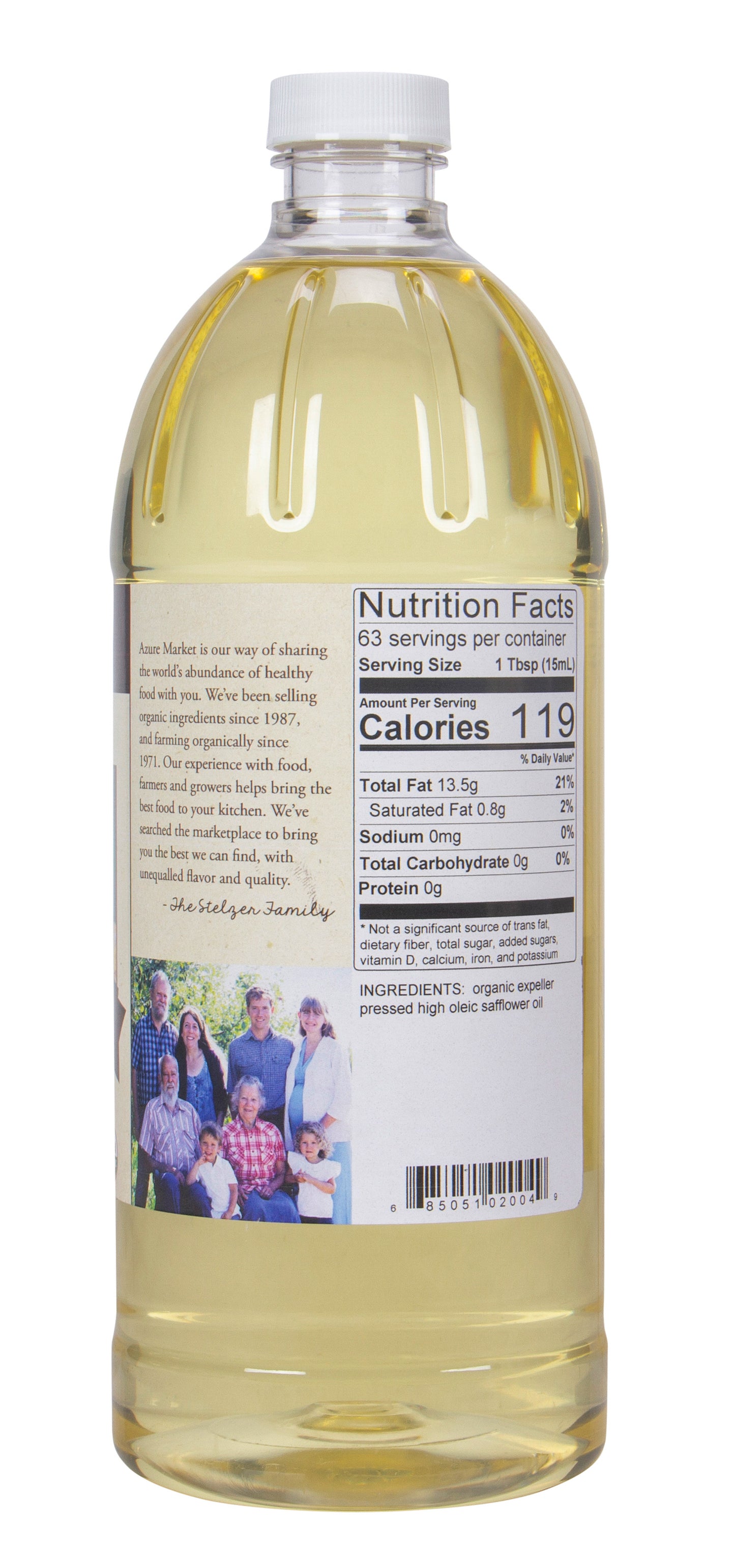 Safflower Oil, Expeller Pressed, High Oleic, Organic