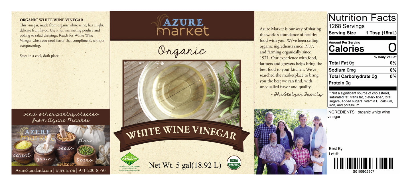 Vinegar, White Wine, Organic