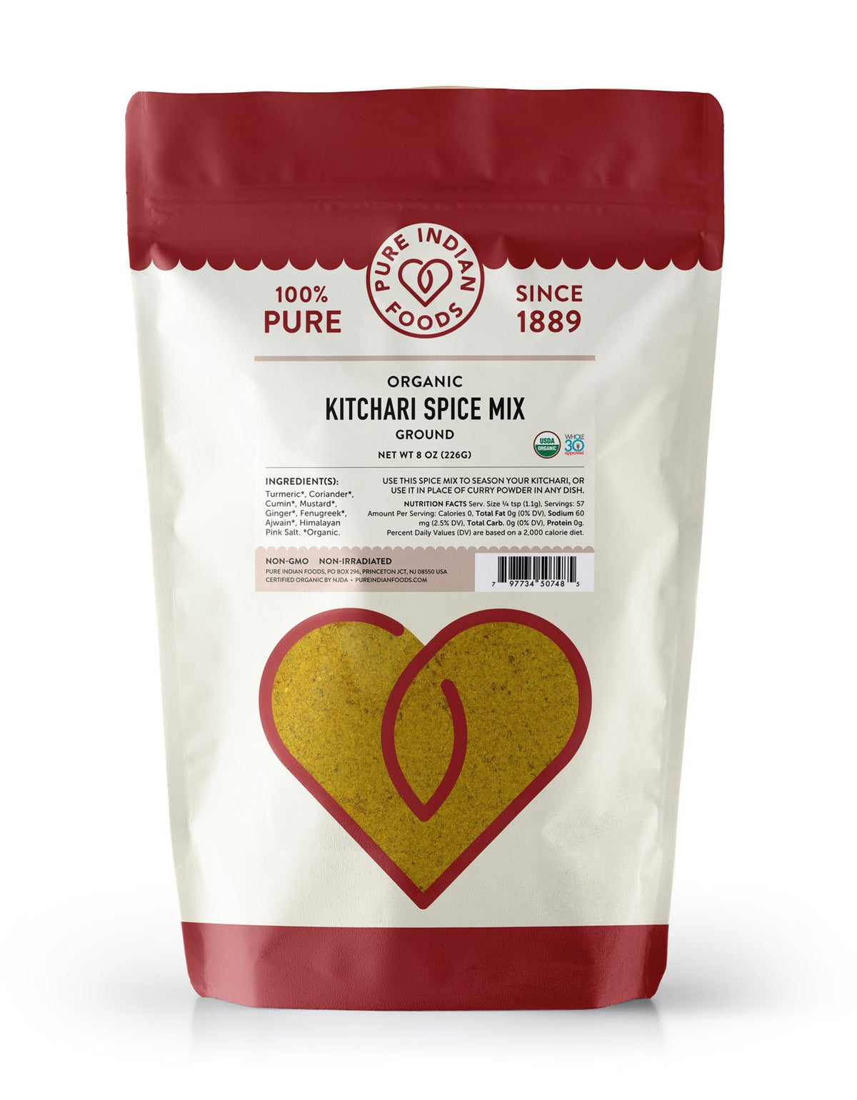 Kitchari Spice Mix, Ground, Organic