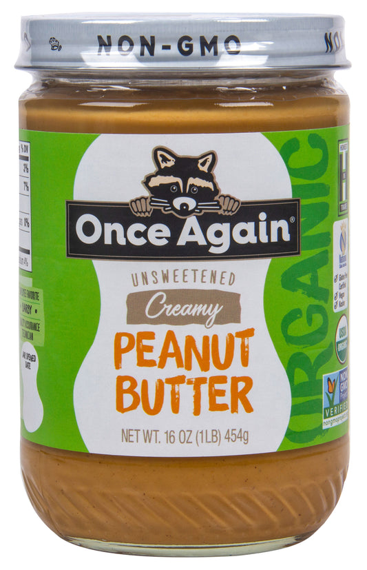 Peanut Butter, Unsweetened, Creamy, Organic