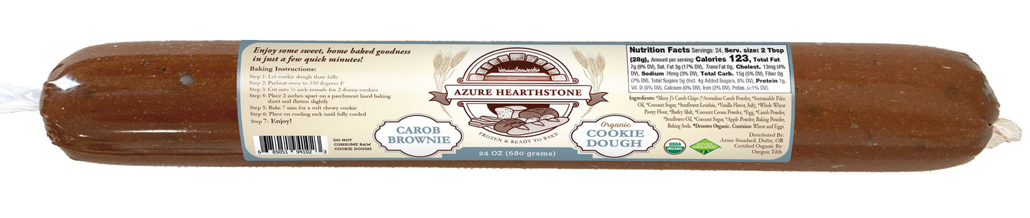 Cookie Dough, Carob Brownie, Organic, FROZEN