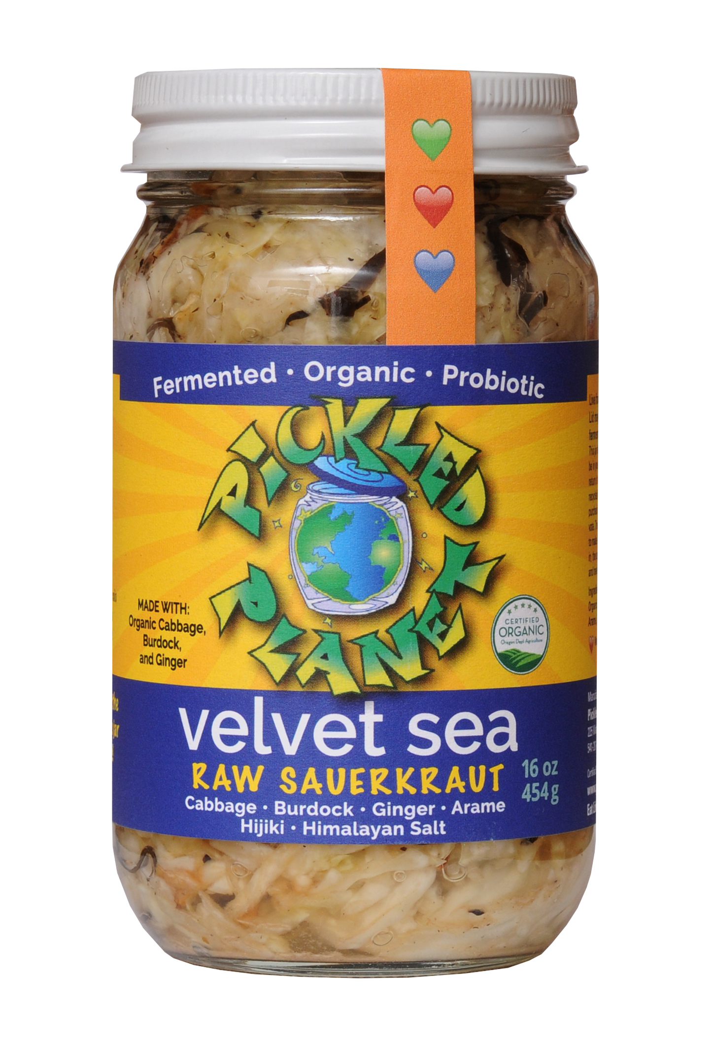 Sauerkraut, Raw, Velvet Sea, Organic