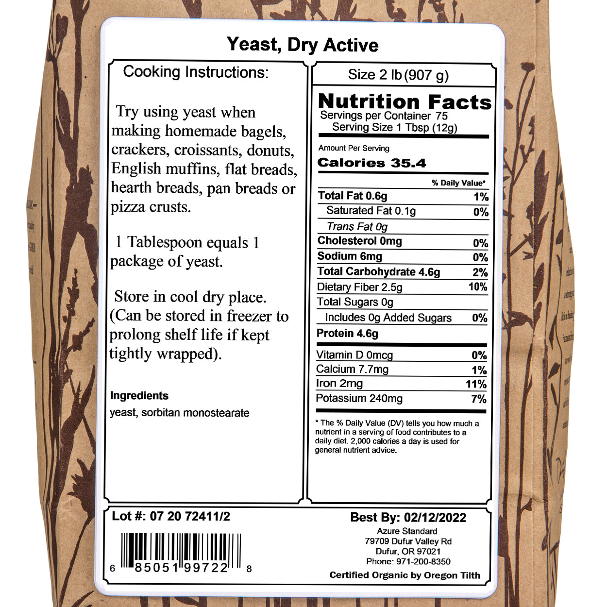Yeast, Dry Active