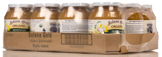 Gravenstein Apple Sauce in Glass, Organic