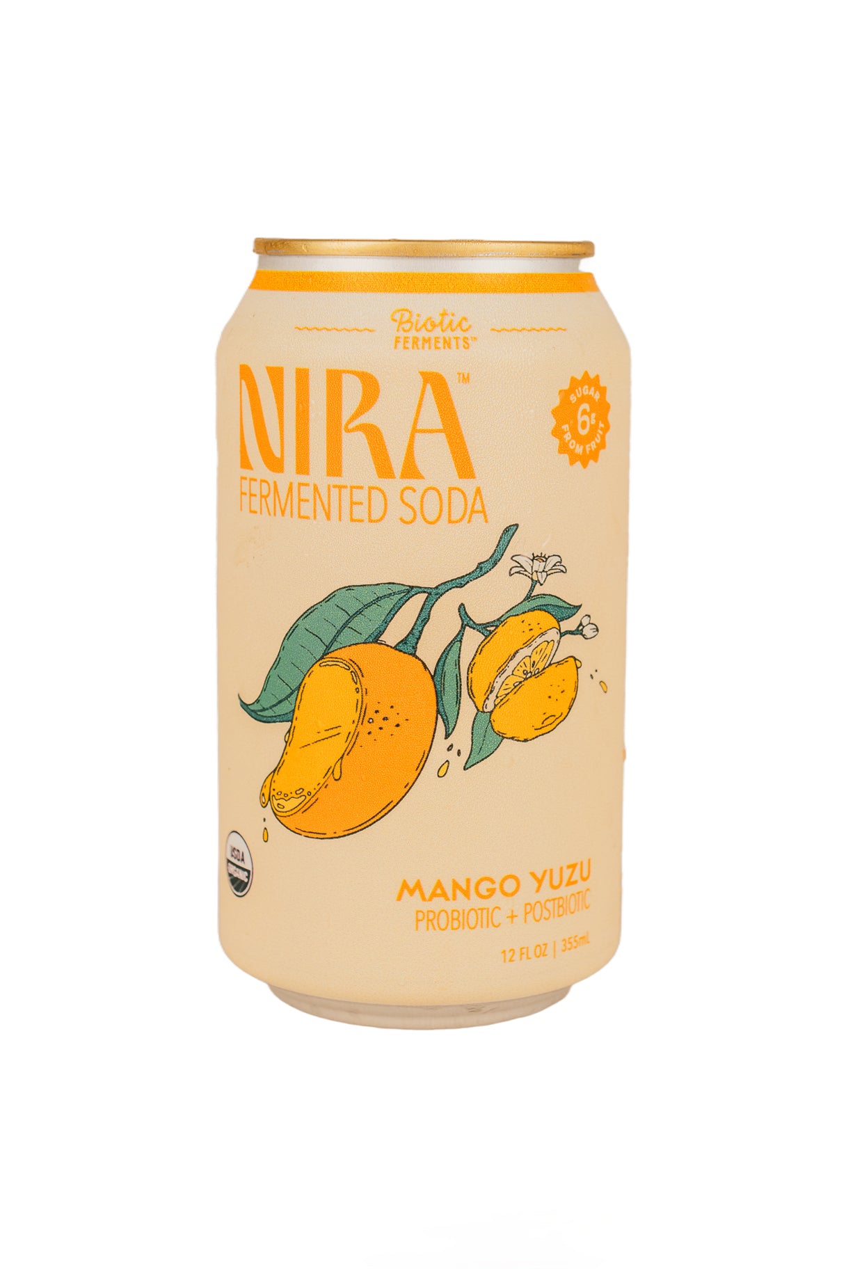 Nira Fermented Soda, Mango Yuzu, Organic