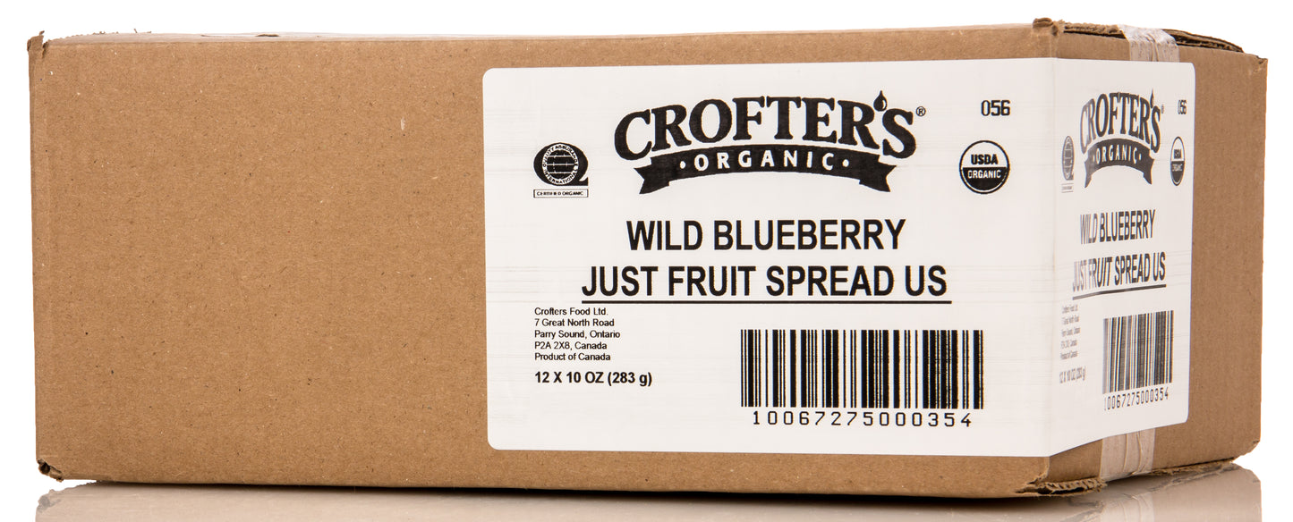 Wild Blueberry Just Fruit Spread, Organic