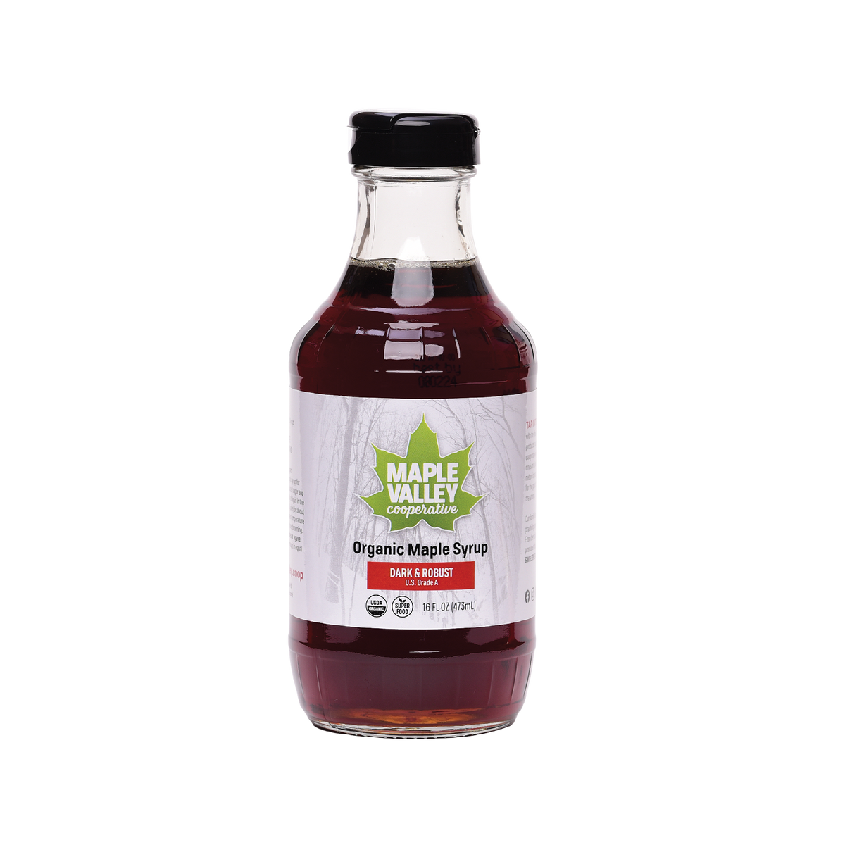 Maple Syrup, Grade A, Dark Robust, Organic