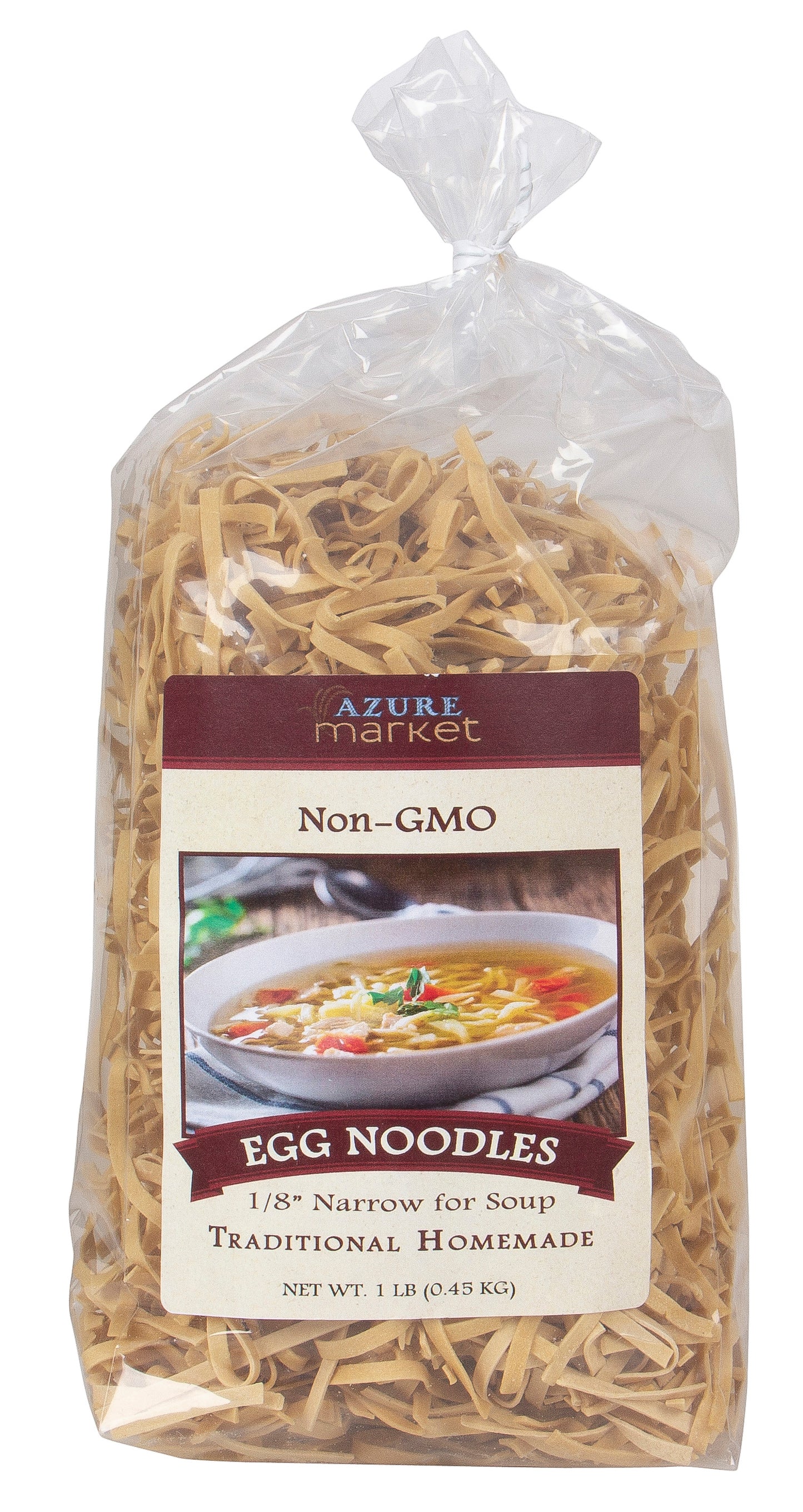 Traditional Homemade Egg Noodles, Narrow For Soup 1/8 inch