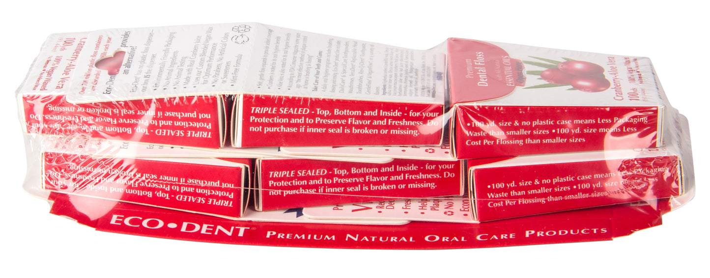 Dental Floss, VeganFloss, Cranberry Aloe