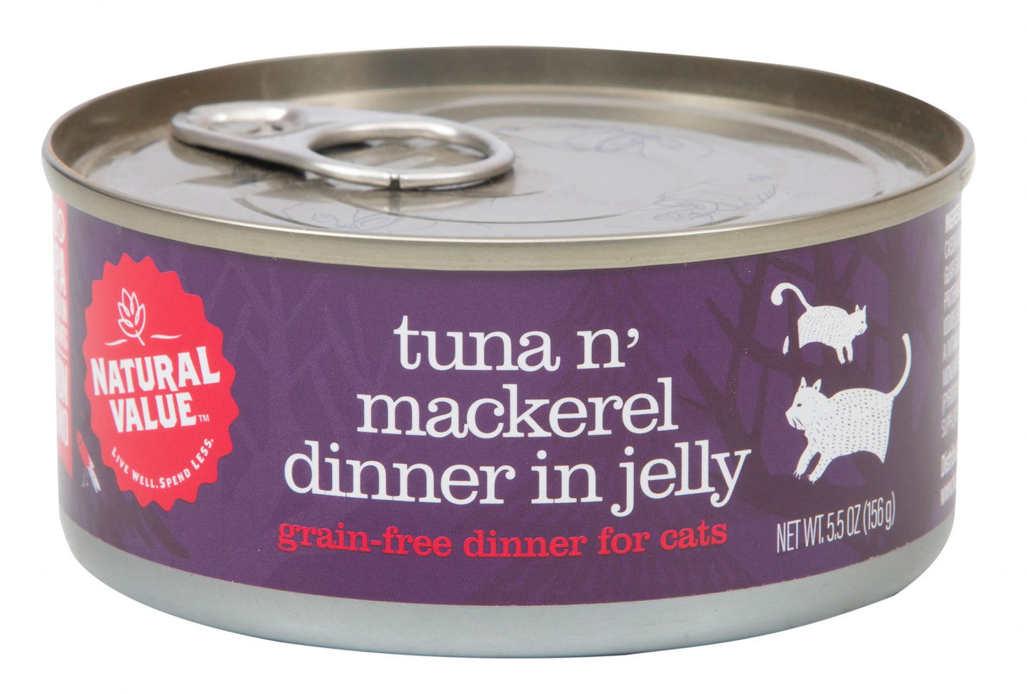 Cat Food, Canned  Tuna n' Tuna n' Mackerel Dinner in Jelly
