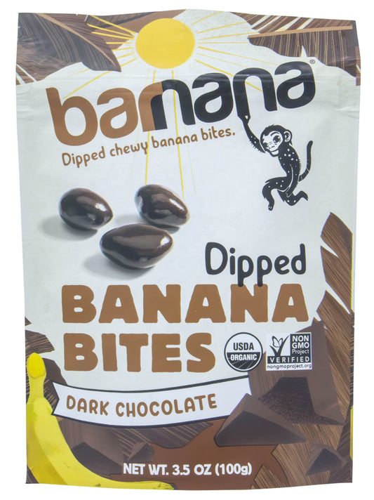 @Banana Bites, Dark Chocolate, Organic